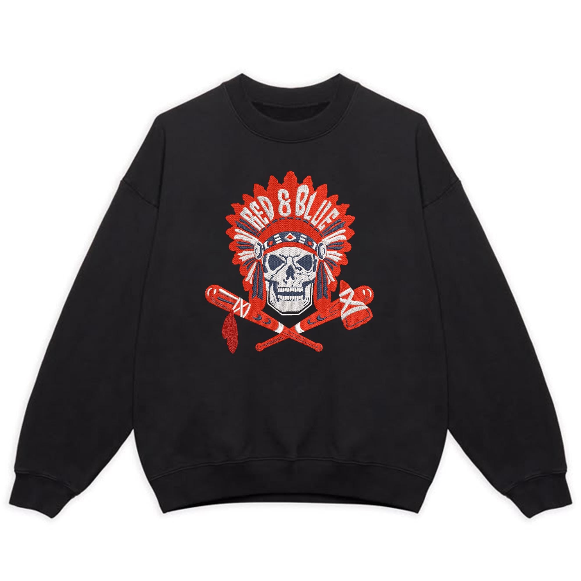 Atlanta Baseball Embroidery Design Skull Sports Machine