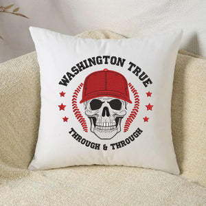 Washington Baseball Embroidery Design Skull Sports