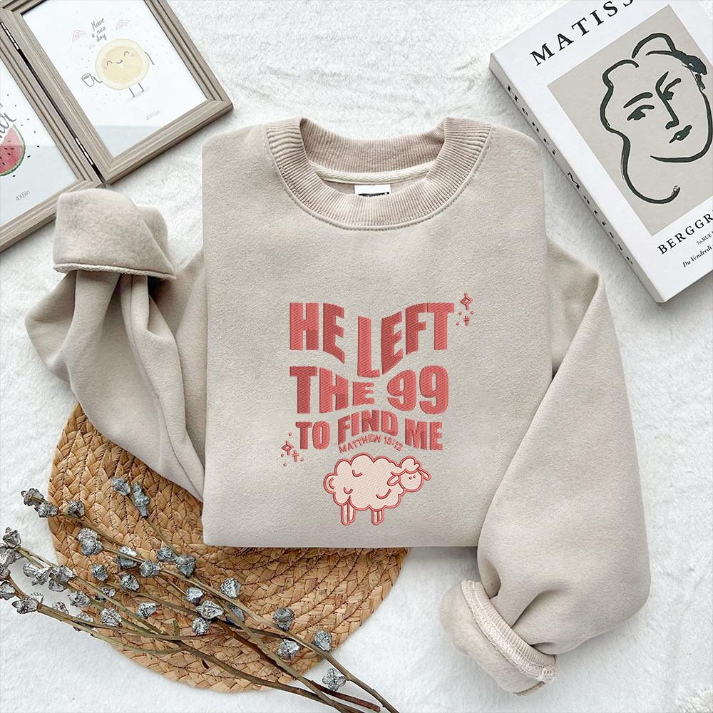Christian Quote Embroidery Pattern - Sheep Design PES DST JEF - ThredViora
