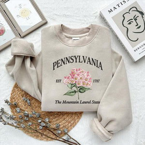 Pennsylvania Flower Mountain Laurel Embroidery Design