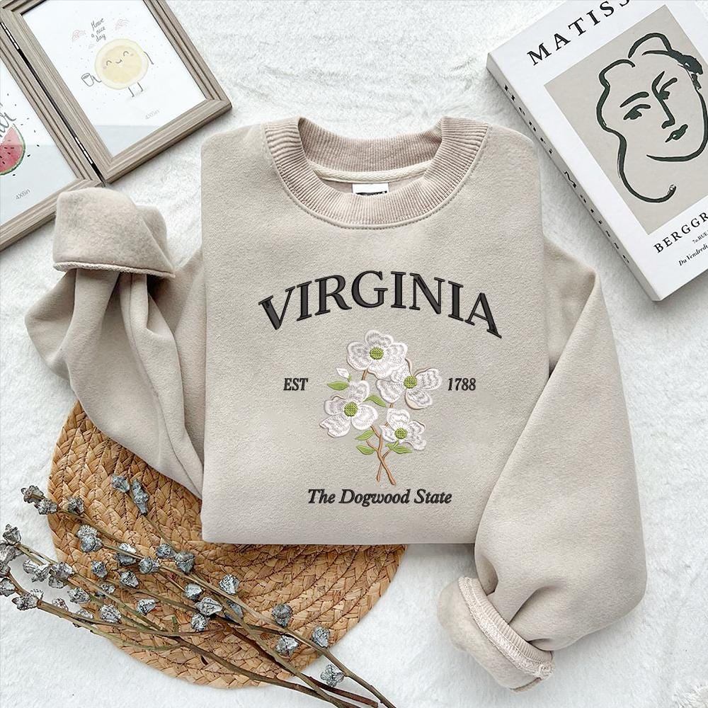 Virginia Dogwood Embroidery Design Machine File