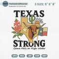 Texas Embroidery Design Pray Support File