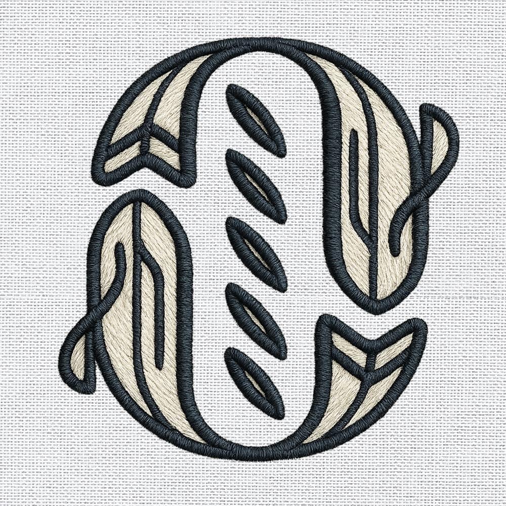 Jesus Fish Embroidery Pattern - PES DST EXP VP3 JEF Files - ThredViora