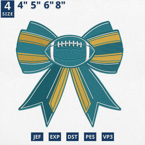 Jacksonville Football Embroidery Design Machine File Download