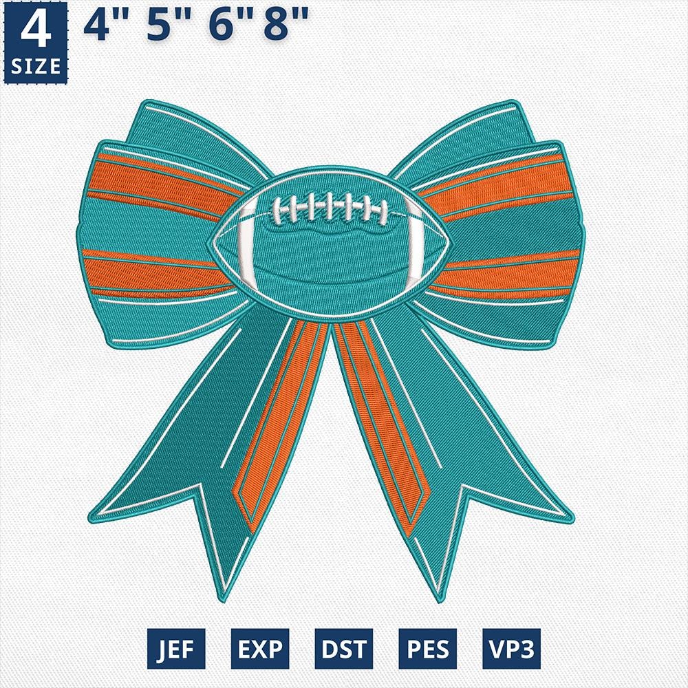 Miami Football Embroidery Design Machine File Game Day