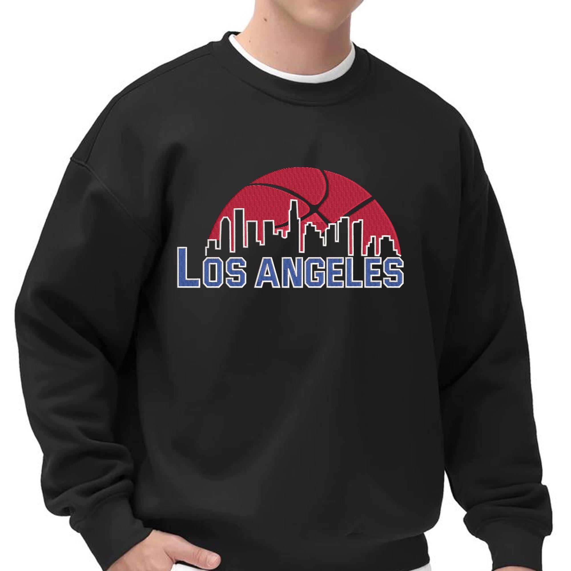 Los Angeles Basketball Embroidery Design Team File