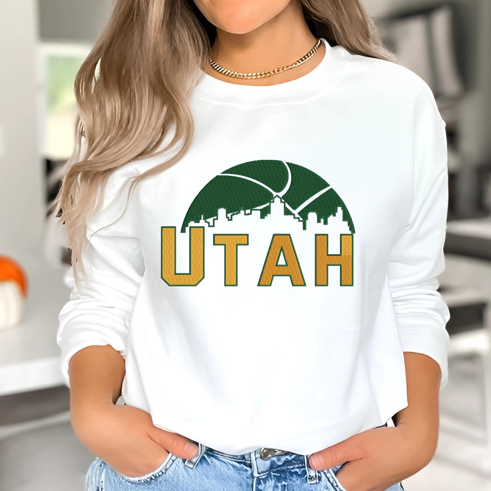 Utah Basketball Embroidery Design Team Machine File