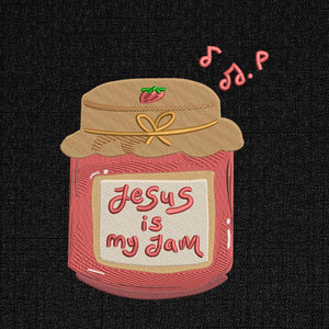 Jesus is My Jam Embroidery Pattern - PES DST EXP JEF VP3 - ThredViora
