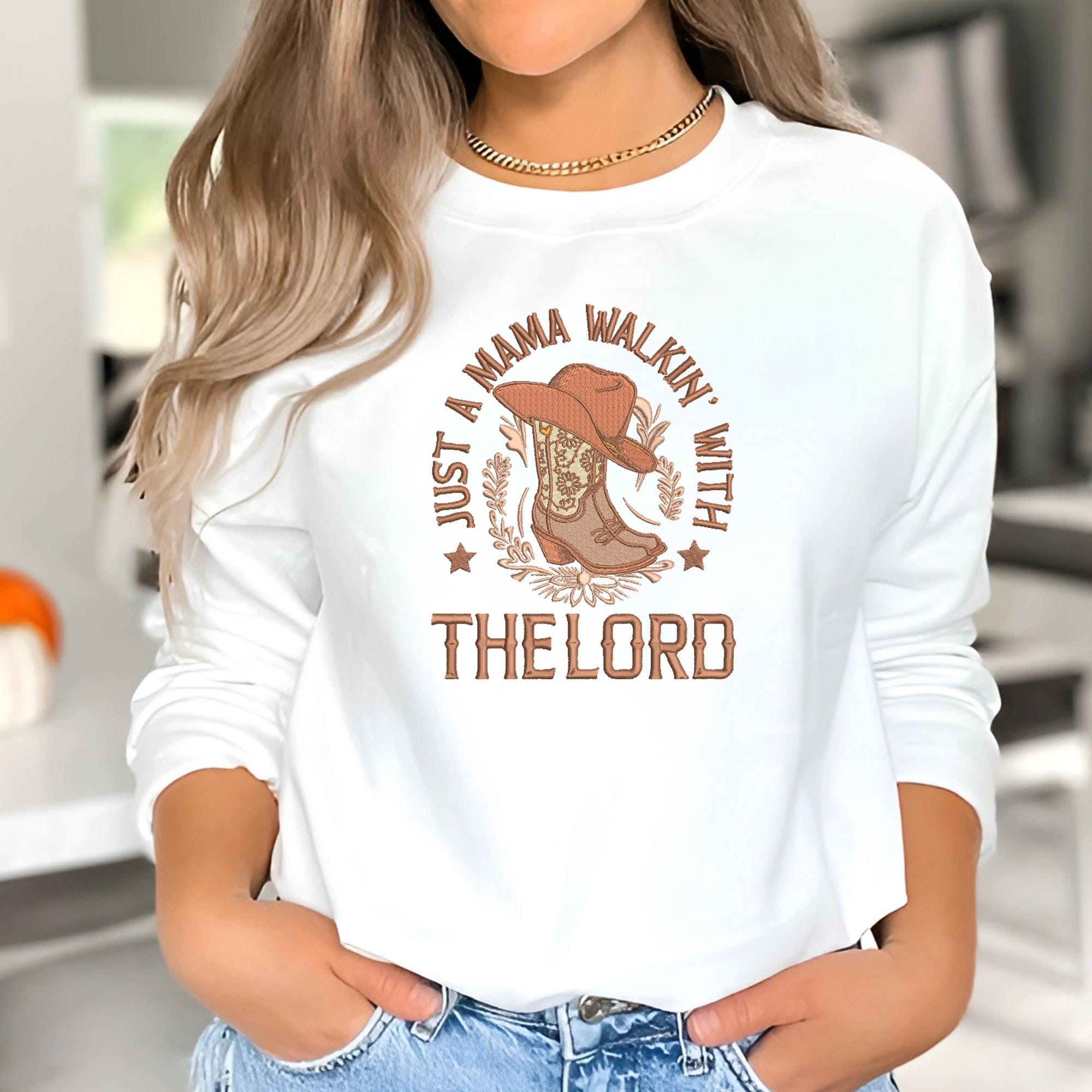 Christian Mama Embroidery Design Religious Western Mom