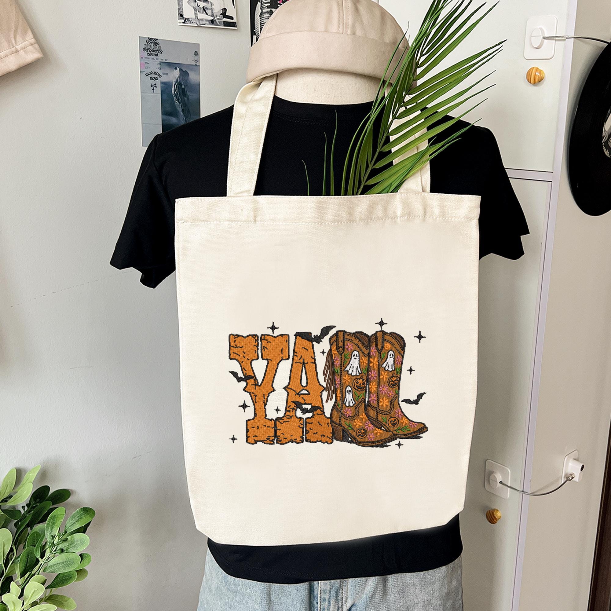 Halloween Embroidery Design Western Cowgirl Spooky Machine