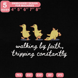 Cute Duck Embroidery Design - PES DST EXP JEF VP3 Files - ThredViora