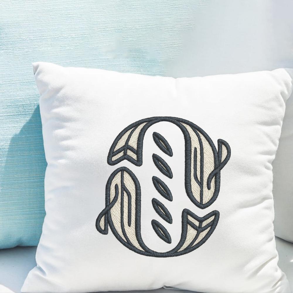 Jesus Fish Embroidery Pattern - PES DST EXP VP3 JEF Files - ThredViora