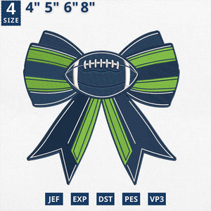Seattle Football Embroidery Design Machine File Game Day