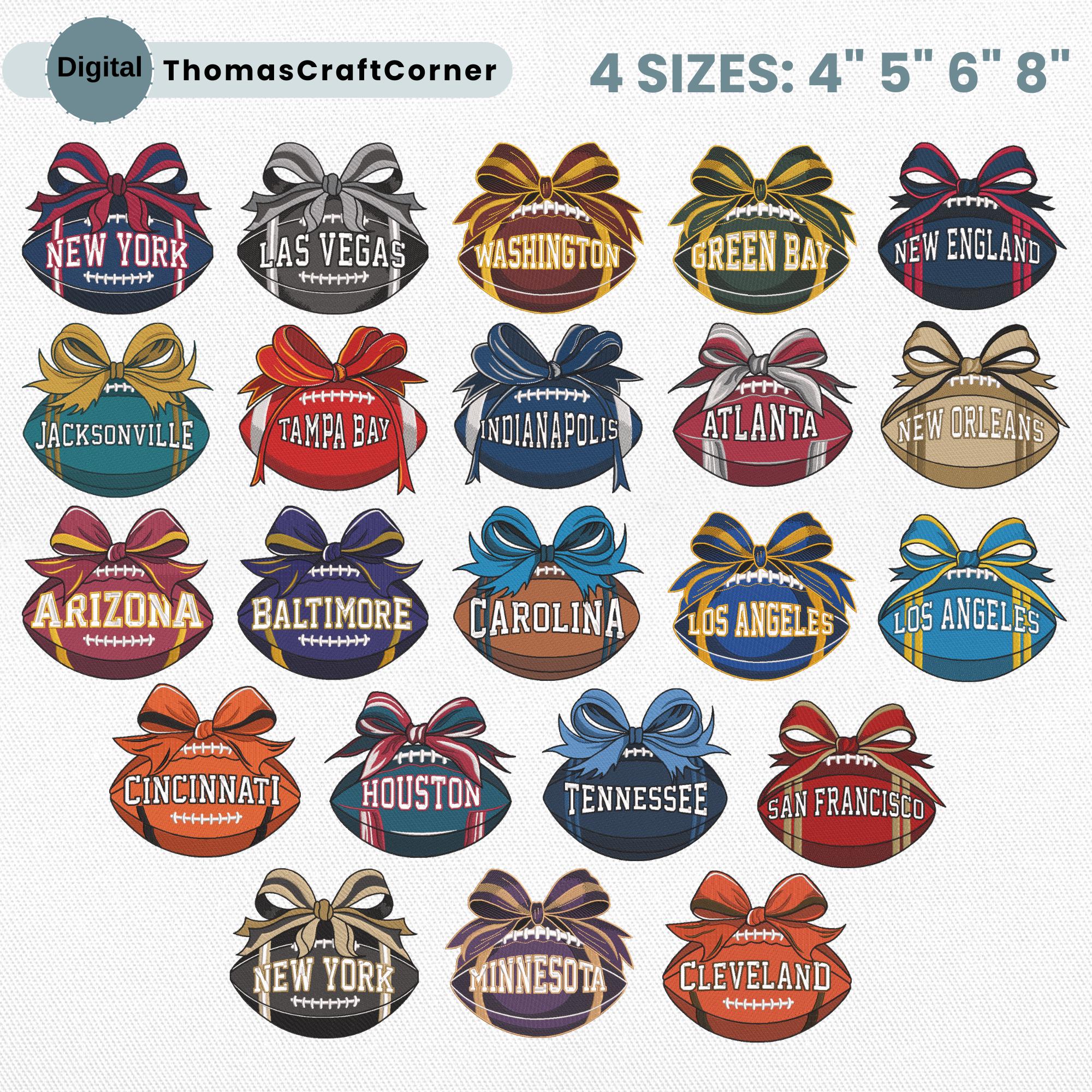 American Football Embroidery Design Sports Logo Machine File